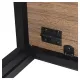 Стол на металлокаркасе BRABIX LOFT CD-001, 800х440х740 мм, складной, цвет морёный дуб, 641209. Фото товара с разных ракурсов.