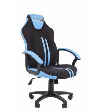 Игровое кресло Chairman game 26 Россия черн.голубой New