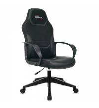 Кресло компьютерное  "Alpha GM-018", ткань/экокожа, черное, 532636, GM-018_532636