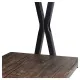 Стол на металлокаркасе BRABIX LOFT CD-004, 1200х535х1110 мм, 3 полки, цвет морёный дуб, 641218. Фото товара с разных ракурсов.