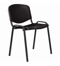 Стул STAFF "Iso Plast CF-009", черный каркас, пластик черный
