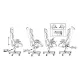Кресло игровое геймерское Бюрократ VIKING 7 KNIGHT B FABRIC черный текстиль/эко.кожа крестовина металл. Фото товара с разных ракурсов.