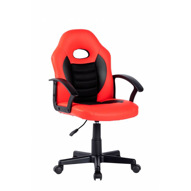 Офисное кресло Chairman CH111 экокожа, красно-черный главное фото